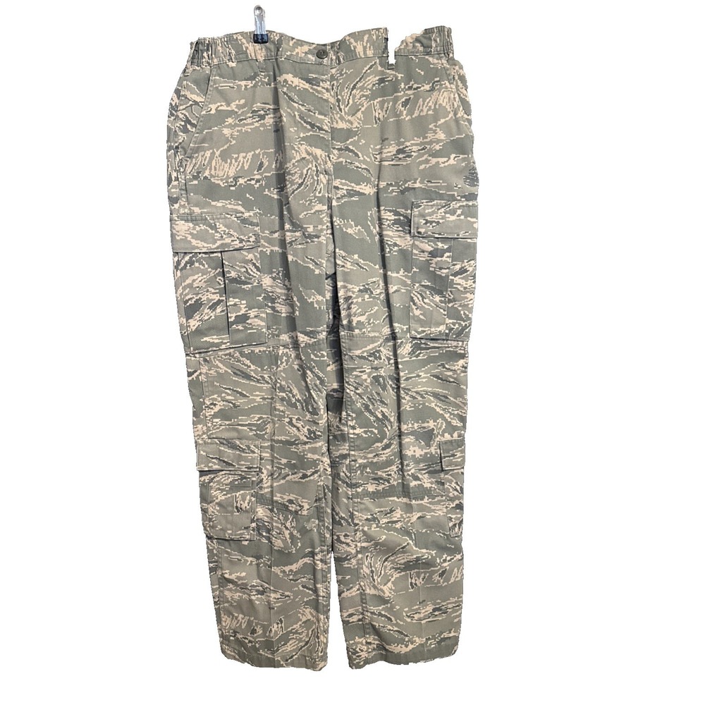 Womens U.S. Air Force 18 Cargo Pants Camouflage Rugged Military Utility Tactical